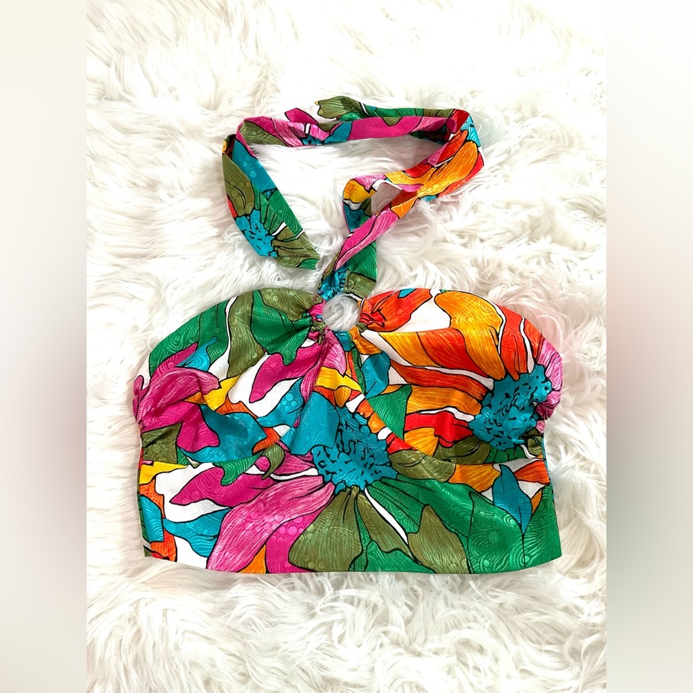 Colourful halter top